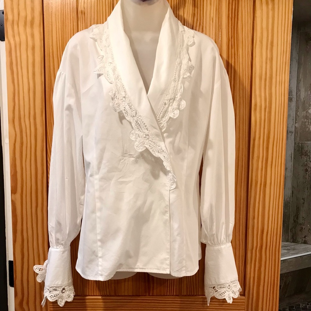 Private Designer Label Jacob Keillor White Blouse